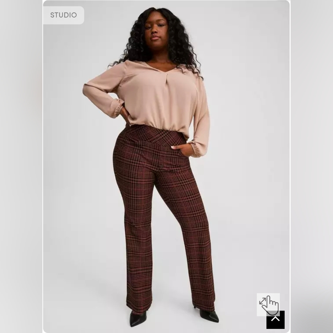 Torrid Nwt Pocket Pixie Ponte Flare Pants - Size 1t